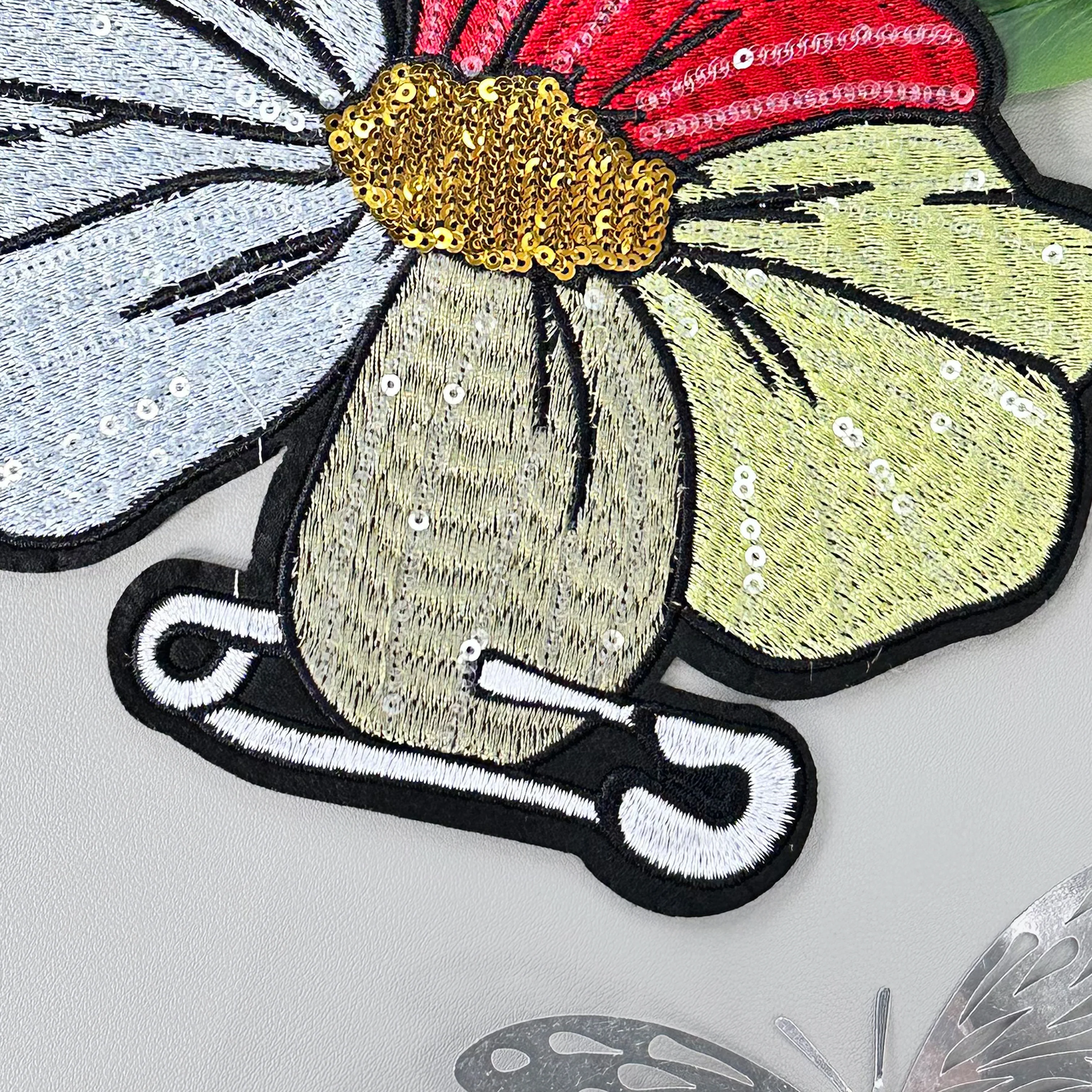 Handmade 3D Floral Applique Large Flower for Wedding Dresses and Dance Performances Corsage Applique