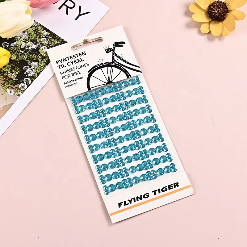 Custom High quality Diamond Sticker Earrings 3D Gems Girls Self-Adhesive Glitter Craft Crystal Stickers