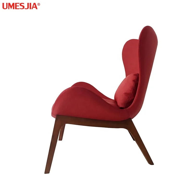 Modern Designer Armchair fabric LAZY CS3373  Lounge Chair Synthetic Leather Living Room furniture Ash wood legs Leisure Chair