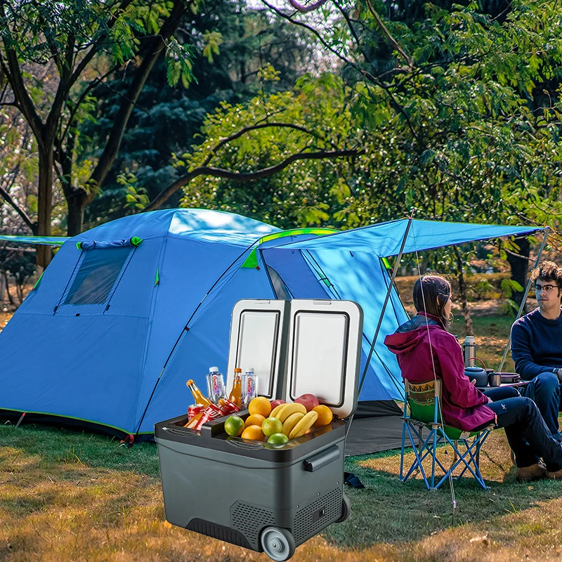 50L Car Fridge freezer DC/AC Portable Car Refrigerator Compressor Cooler Freezer for Home Travel Camping universal