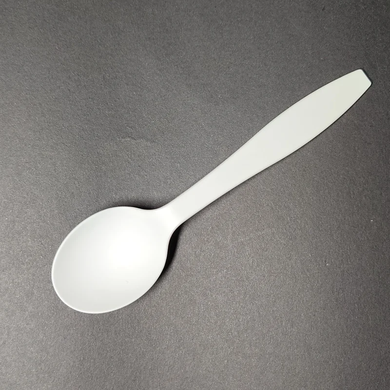PLA/CPLA compostable disposable plastic fork knife spoon 100%biodegradable cutlery sets Soup Spoon For Travel or Restaurant