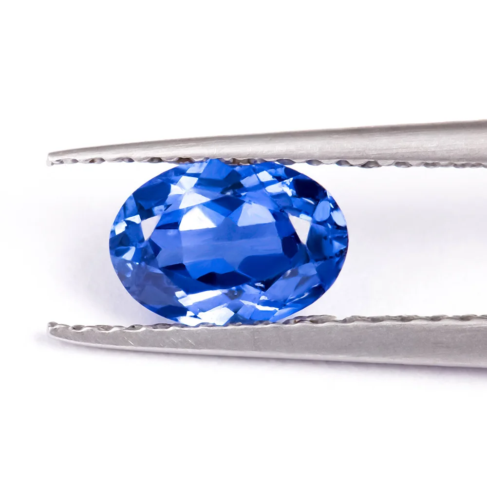 High Quality Lab Grown Sapphire Multiple Cuts Moissanite Stone Royal Blue 1.0-3.8CT Lab Grown Sapphire