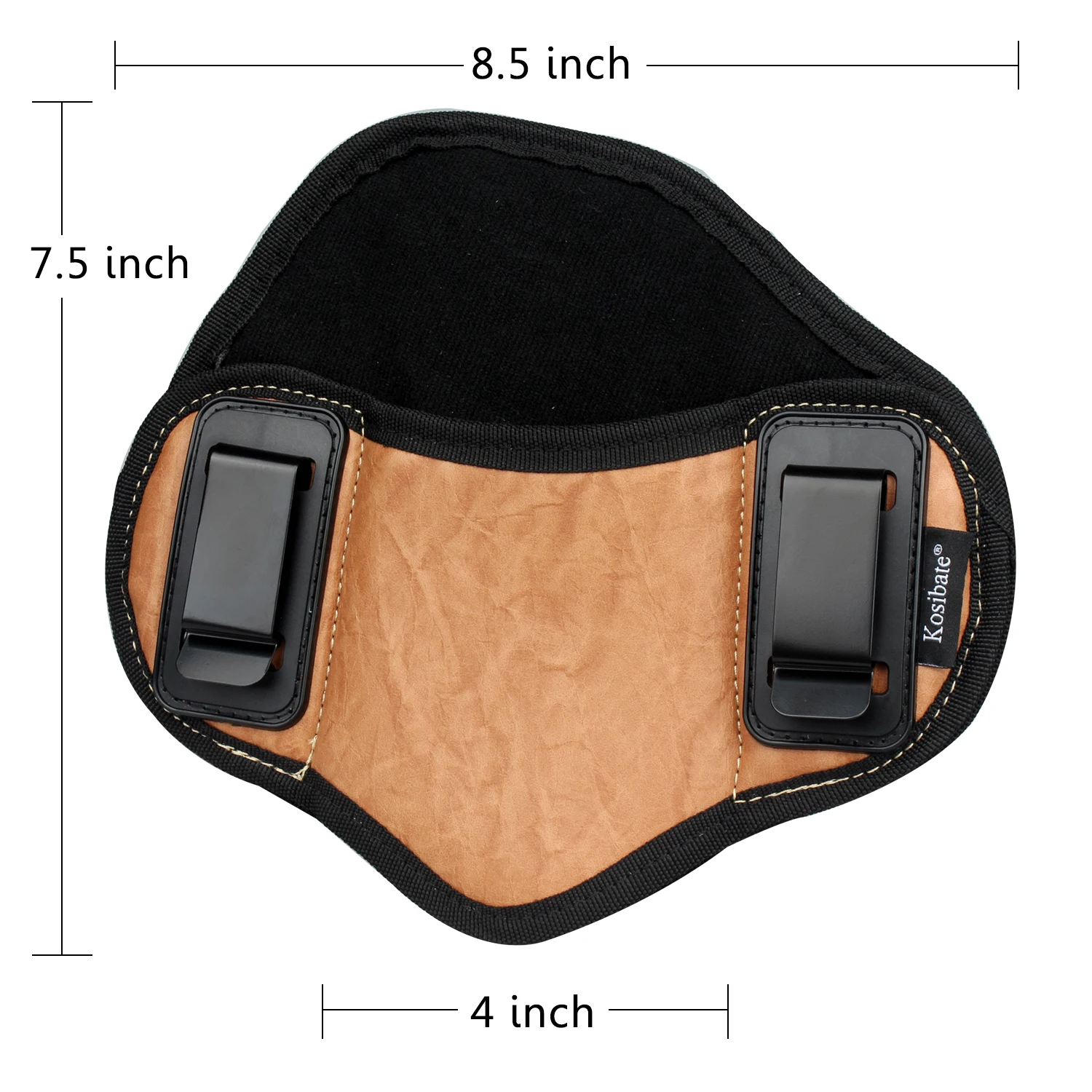 Hot-selling  outdoor tactical leather case PU leather hidden carrying waist leather case