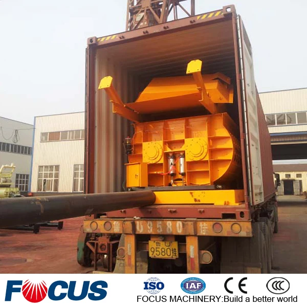 50-60m3 Twin Shaft Small Concrete Mixer for Sale Focus JS1000