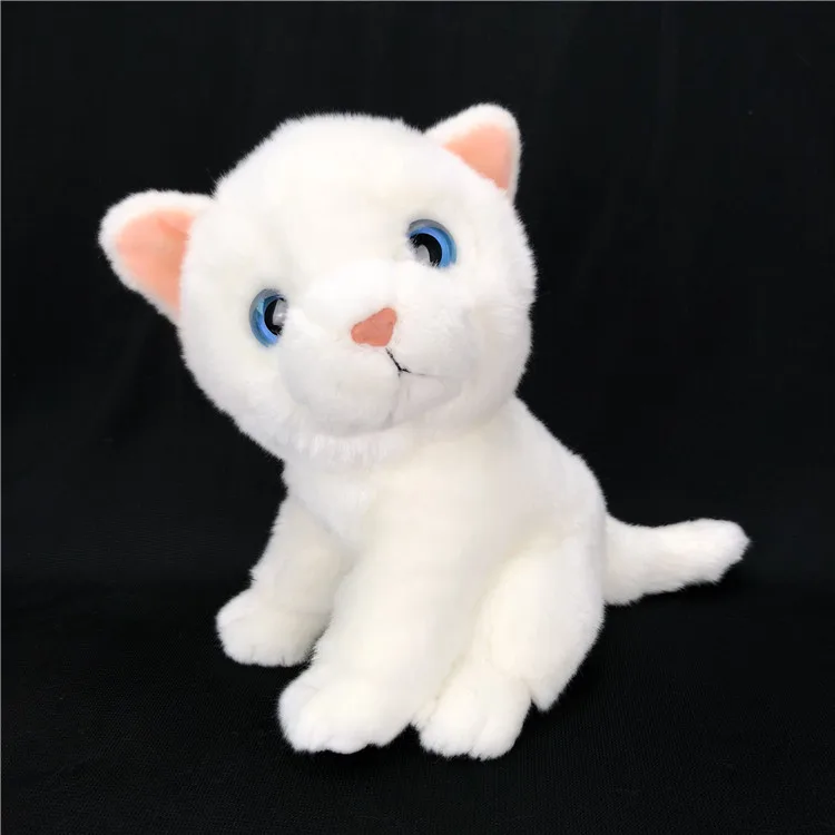 HL cute Simulation Cat Plush Toy Lifelike Stuffed Animals Toys Soft Cat Doll Peluche Animal Plush Dolls Kitty Multi Patterns