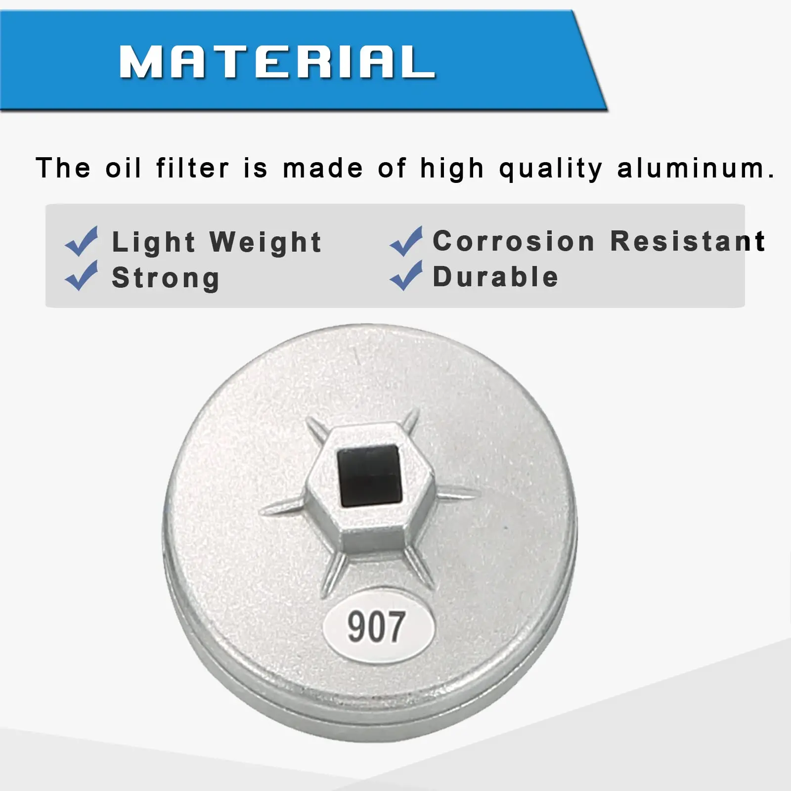 23PC Oil Filter Removal Wrench Tool Socket Set Automotive Tool Set