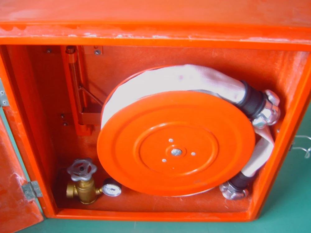 fibre glass fire cabinet for fire hose and fire hose reel