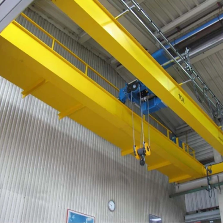 Heavy type 125 32 ton roof traveling double girder magnet cast overhead crane price with hook