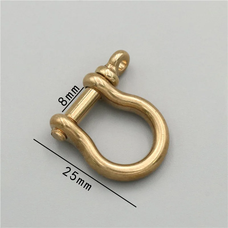 Top Quality D Ring Horseshoe Shaped D Buckle Brass Accept Customized Bag Accessories D Ring