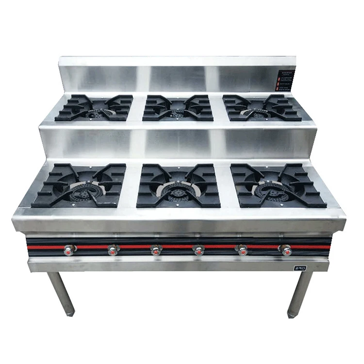 High Pressure Restaurant Cooktops Gas Stove