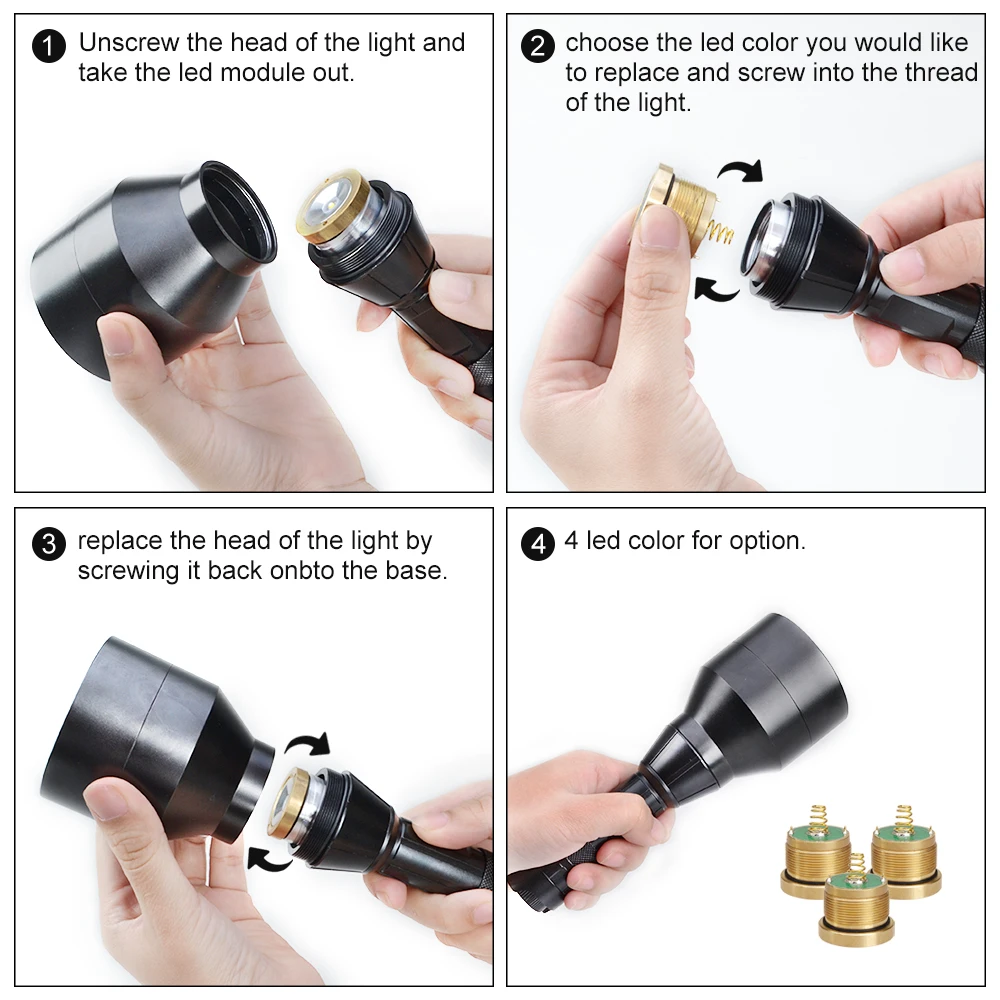 Zoomable Night IR Illuminator VCSEL with Dimmer Adjustable Power 850NM Laser Flashlight