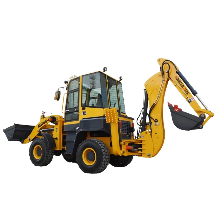 Backhoe Loader Mini Tractor Backhoe Loader with Backhoe and Front Loader