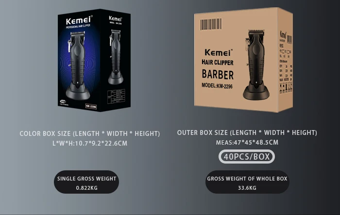 Оптовая продажа беспроводной электрический триммер для волос в паху Kemei 2296 2500 мАч литиевая батарея регулируемый мужчин