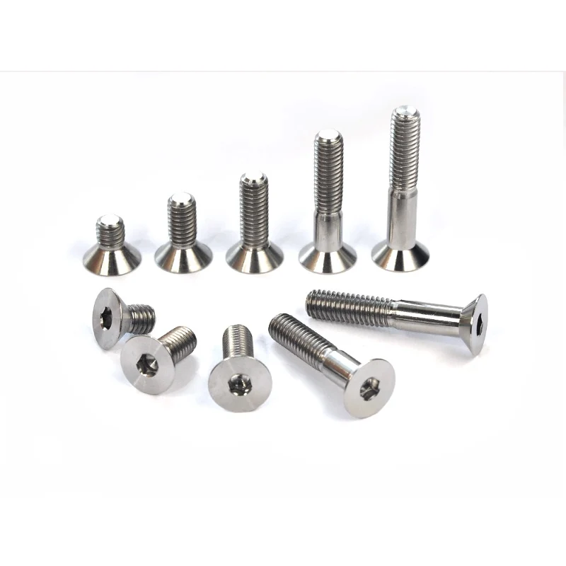 M3 M4 M5 M6 M8 M10 DIN7991 Titanium Countersunk Head Hexagon Socket Screws bolts