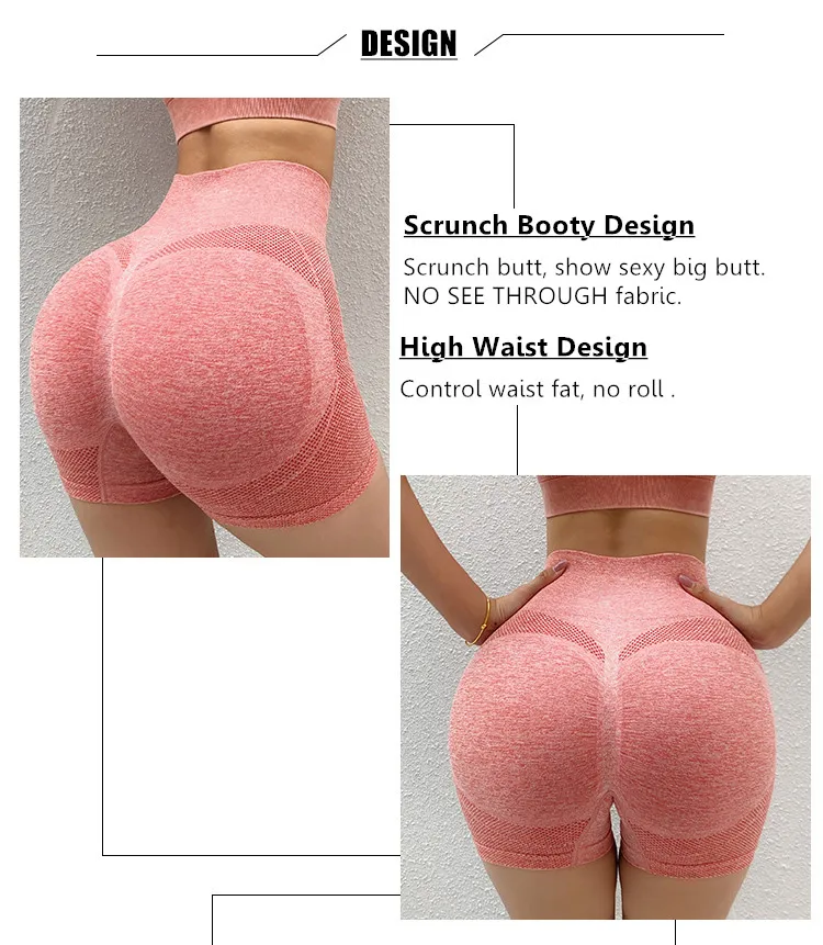 Vital Seamless 2.0 Energy High Waisted Girls Running Shorts Women Fitness Sports Shorts