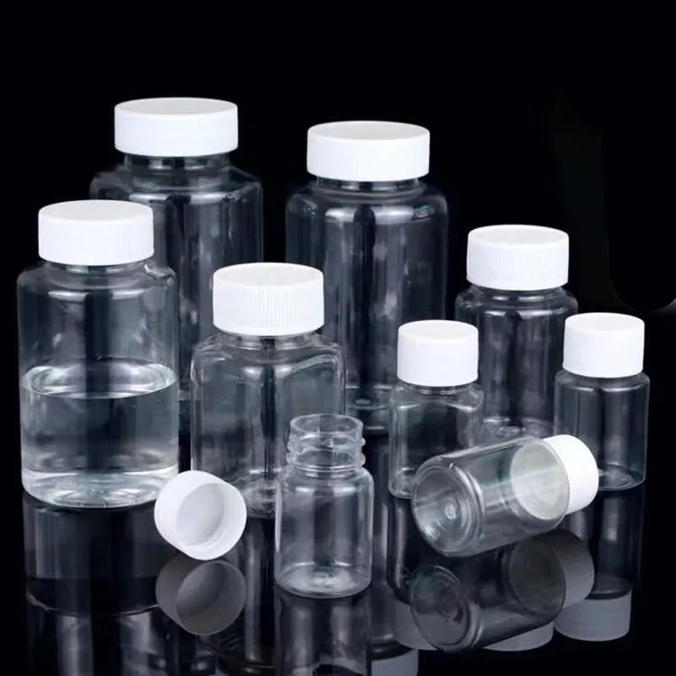 15 20 30 50 100ml ml PET transparent plastic bottle large mouth medicine liquid sample bottle sub-bottle