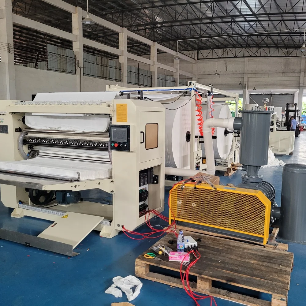 V Fold Hand Towel Tissue Paper Converting Making Machine