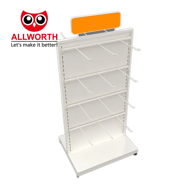 Wholesale Merchandise Available Detachable With LED Light Metal Display Rack Shelving