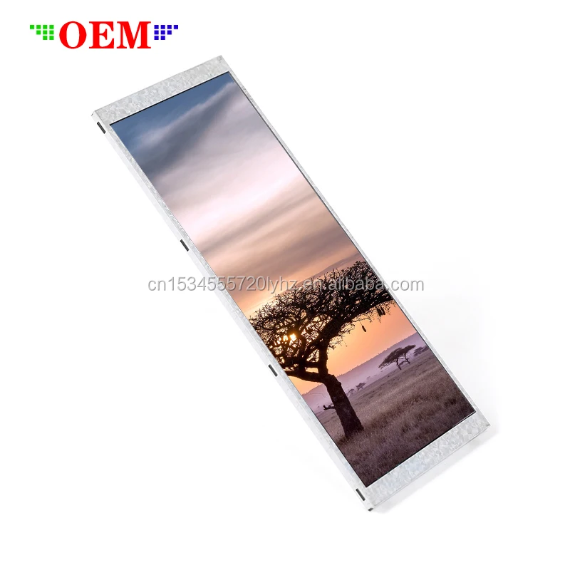 Custom Manufacturer wholesale price 6.86 480x1280 bar type IPS color active matrix MIPI dsi TFT touch screen LCD display modules