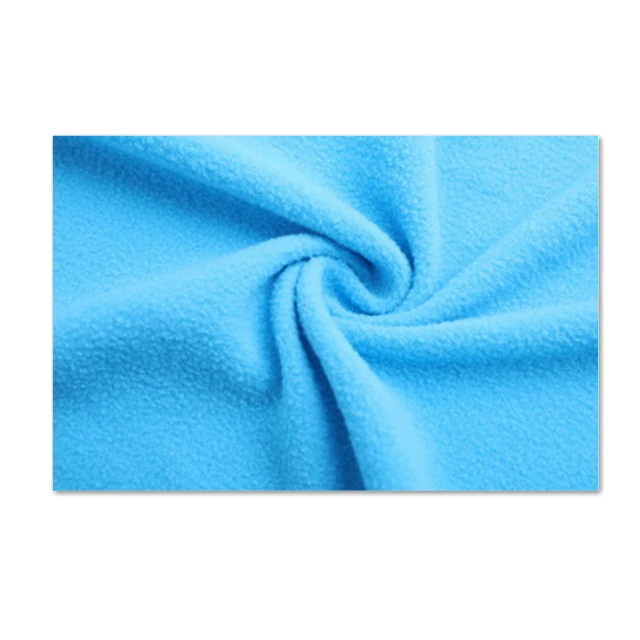 wholesale 100% polyester 100D/144F polar fleece one side brush one side anti-pilling for hoodie coat garment