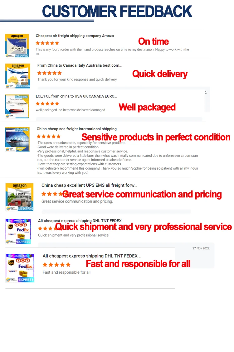 Professional Service Express Shipping Agent From Shenzhen Guangzhou Shanghai to Worldwide DHL Fedex