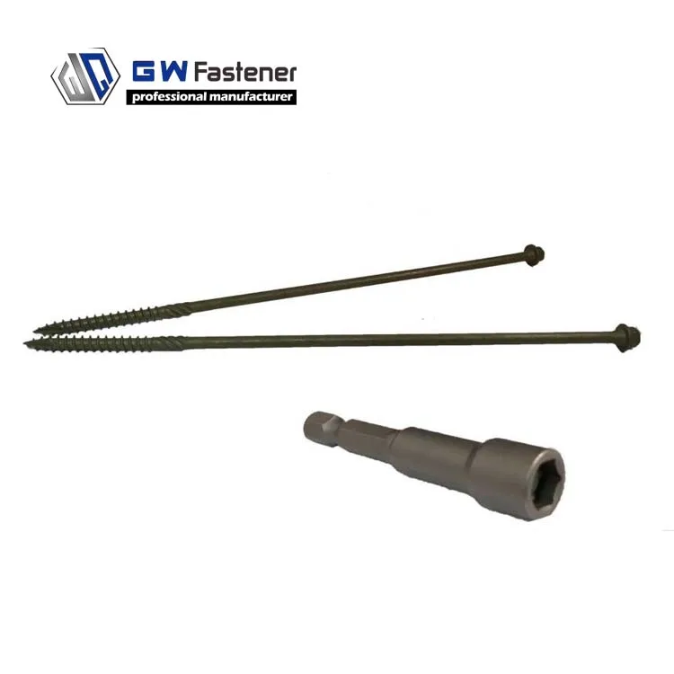 Brown Black Timber Fixing Screws Structural Timber Wood Landscape Screw Exterior Heavy Duty Wood Screw