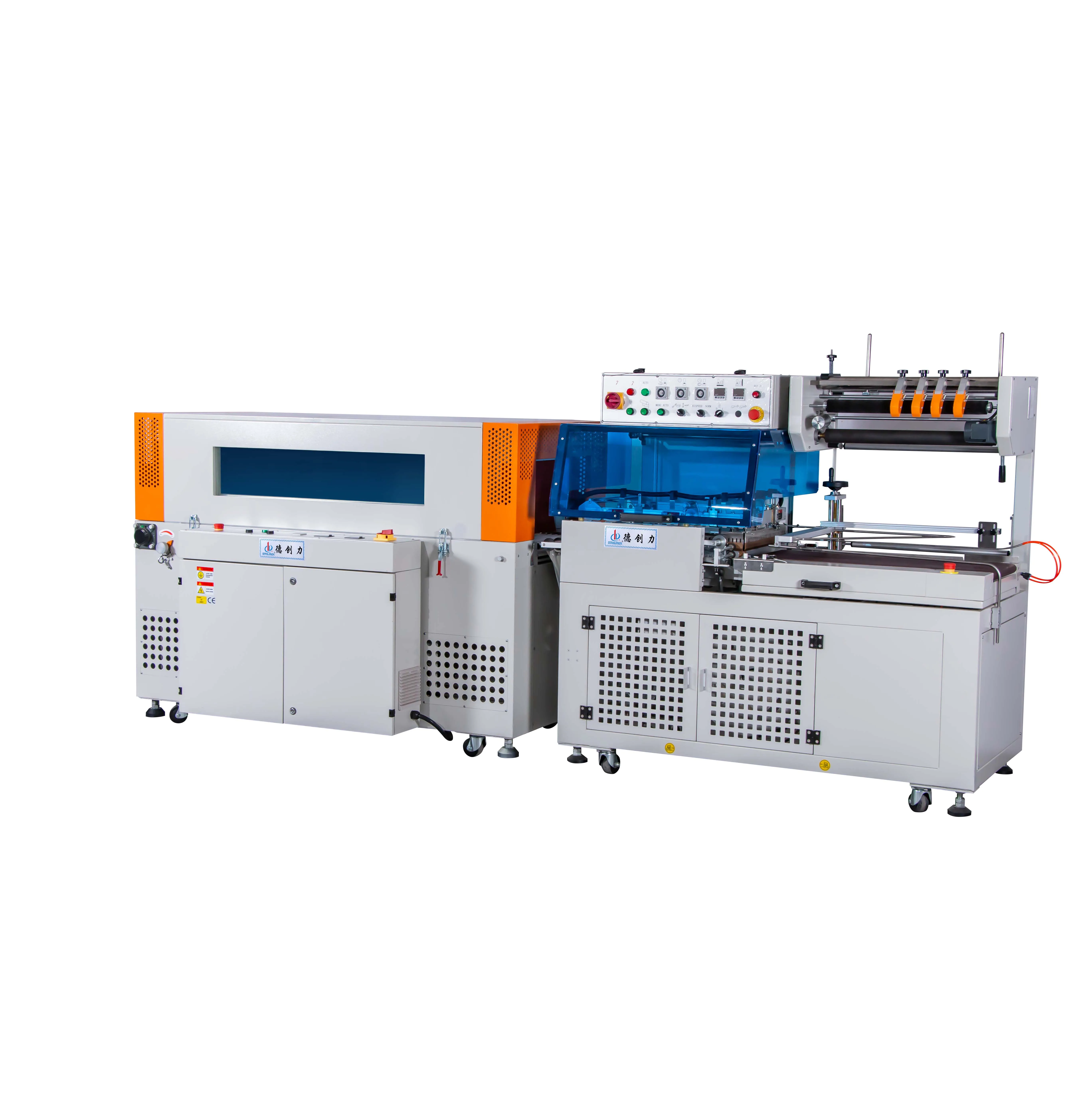 Automatic L-sealer Cosmetic Carton Box Heat Tunnel PVA Film Packing Shrink Wrapping Machine