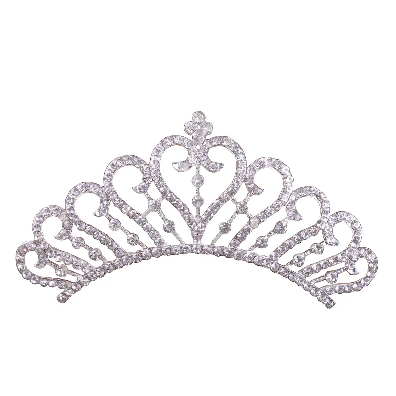 New princess tiara crown fashion luxury hair dress for kid girls