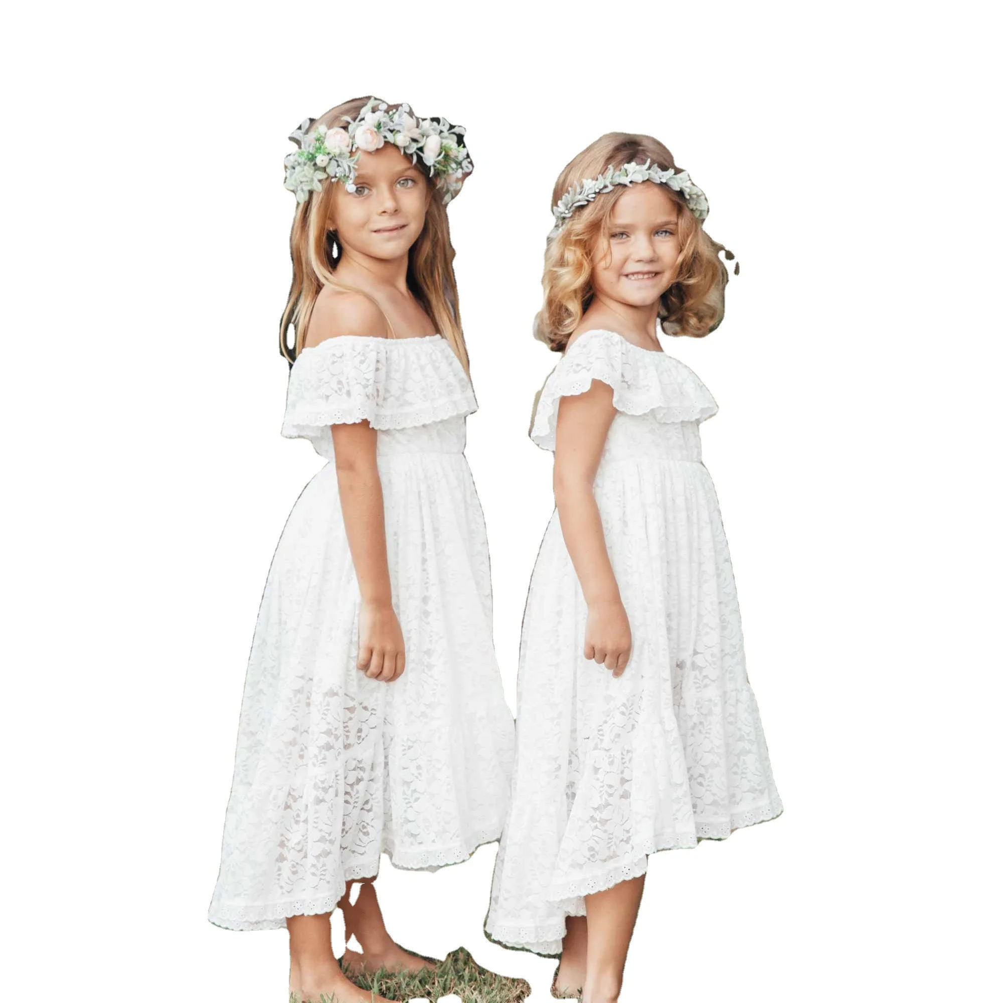 Детские кружевные платья для девочек Коктейльные элегантные