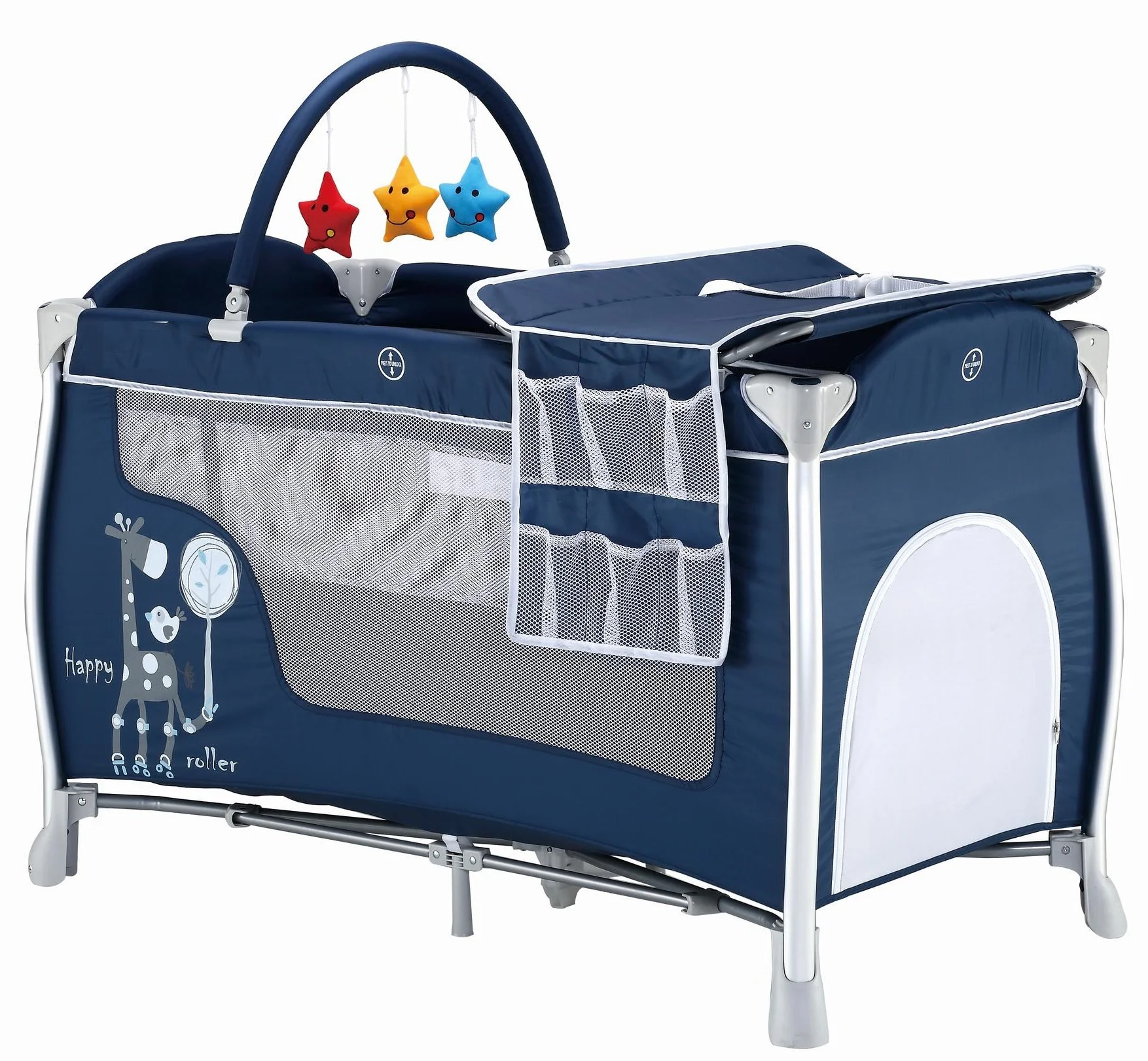 
High quality 2 Layers travel cot bed for european standard 