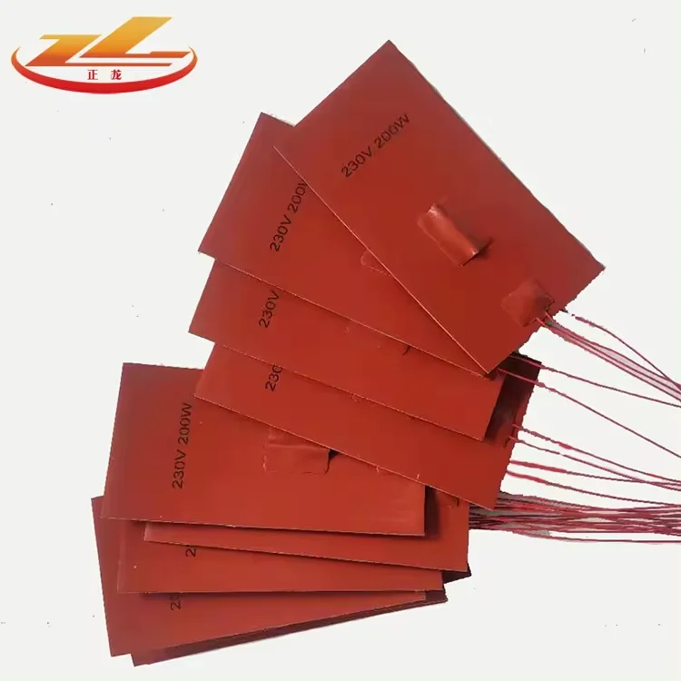 200 degree 9v 12 volt 36v 48v 120v 220v industrial electric flexible heating pad silicone rubber engine oil pan heater