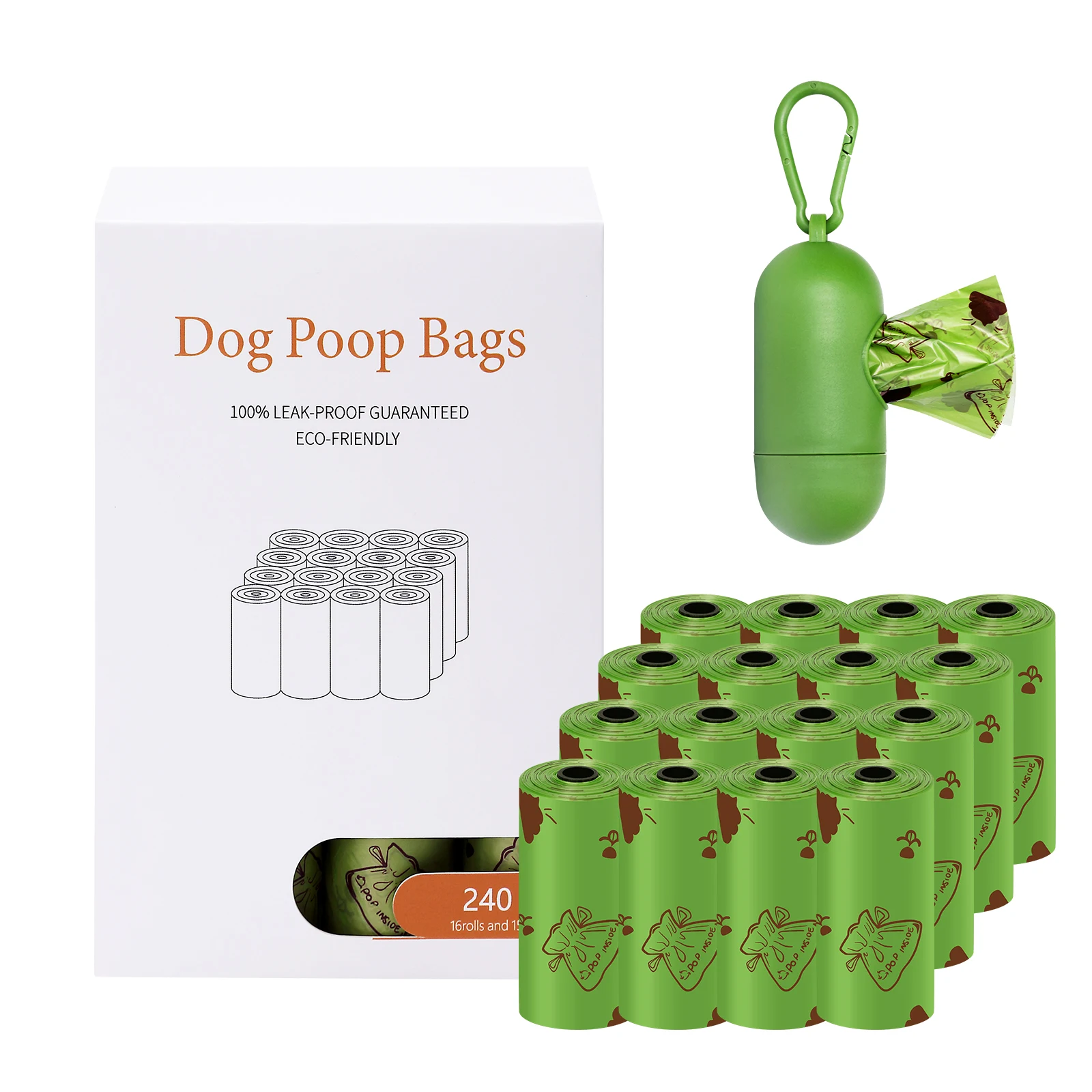 hot selling eco friendly high quality custom logo printed biodegradable garbage waste bags for dogs wholesale pet dog poop bag