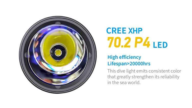 Xtar D28 3600lumen IPX8 100 meters diving flashing underwater Marine handheld Search Lights Torch