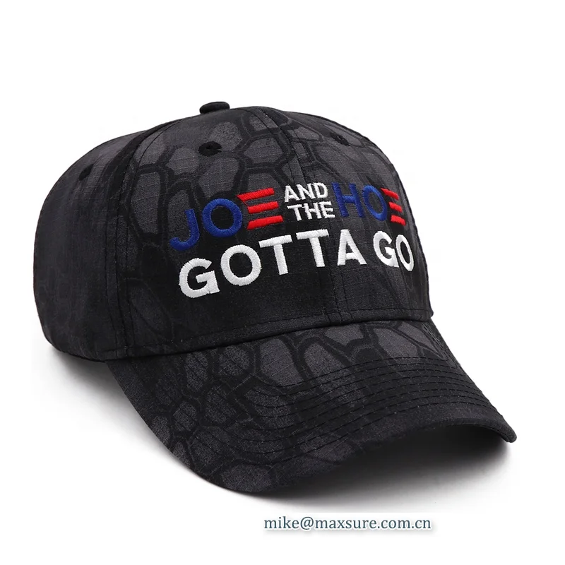 Camo USA Voting Baseball Hat Jo and ho Gotta Go Custom Election Campaign Baseball Cap