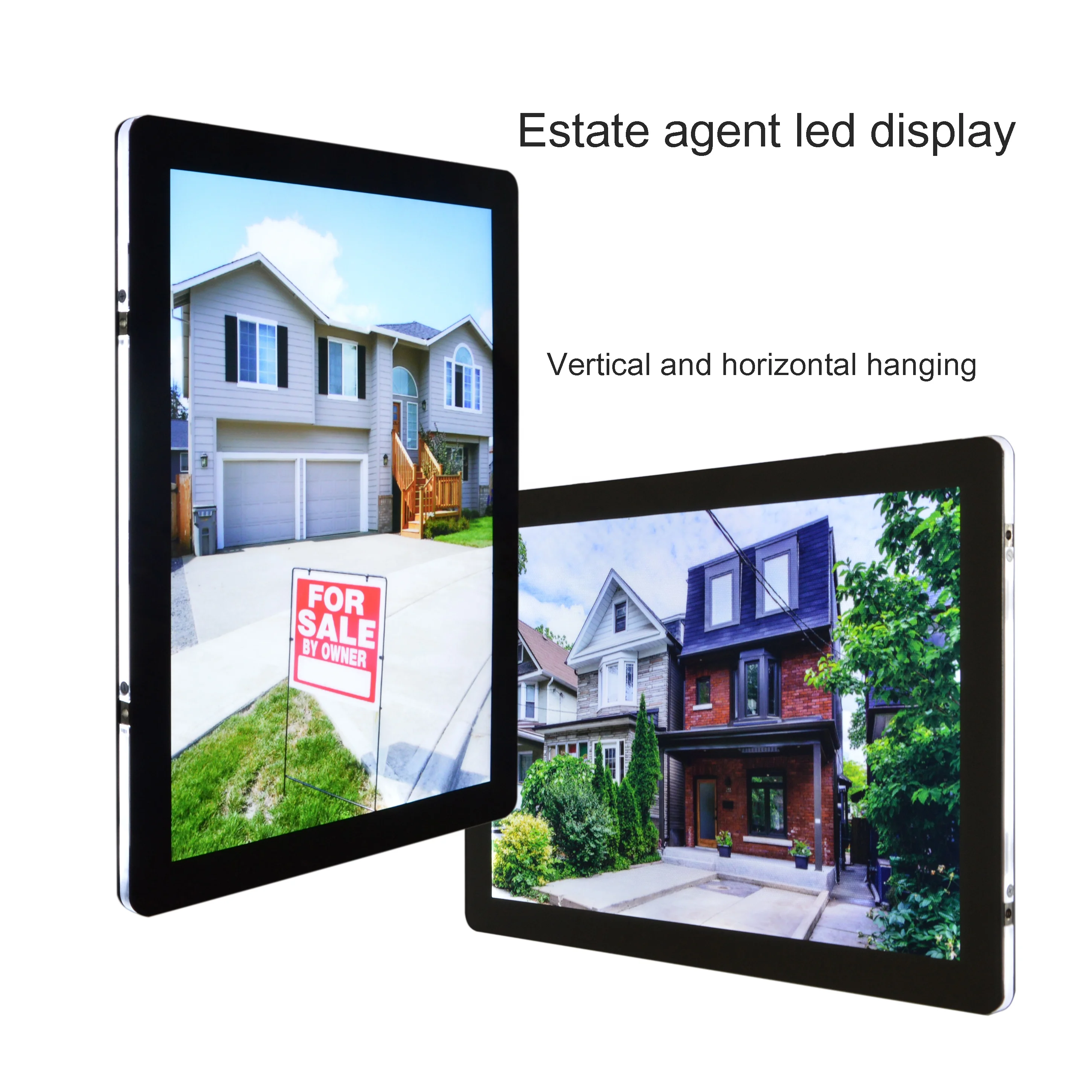 A3 A4 magnetic window showcase poster frame led display acrylic crystal real estate agency hanging light box