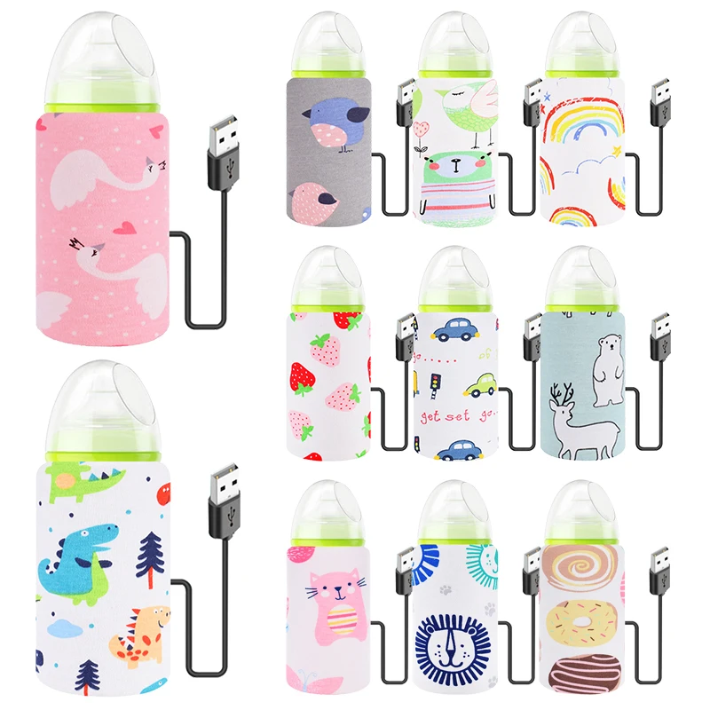 USB Milk Bottle Cover Water Warmer Travel Stroller Insulated Bag Baby Nursing Bottle Heater Safe Warmer  Cover