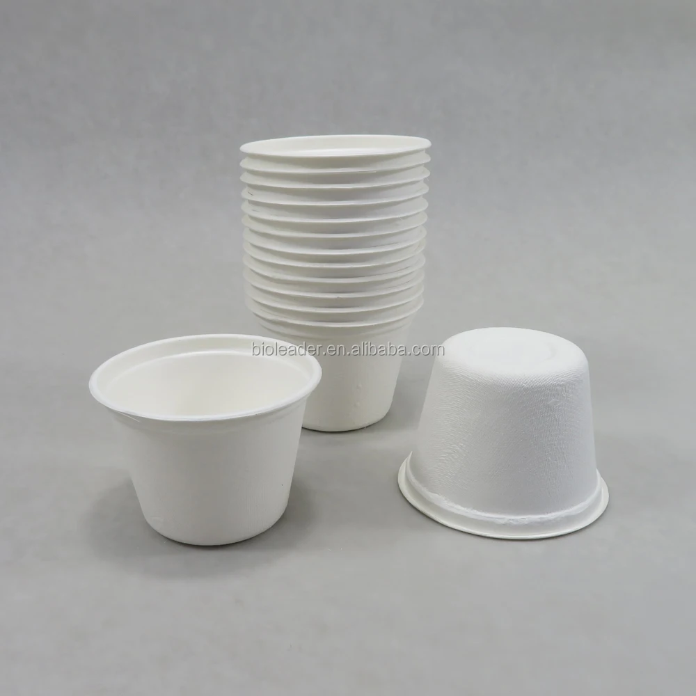 Disposable Biodegradable Sugarcane Bagasse Fiber Pulp Cup