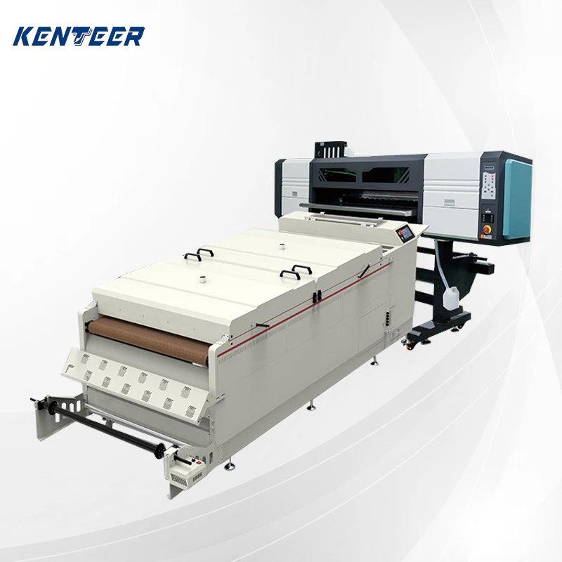 Manufacturer dtf printer industrial 120cm dtf printer with 8 head i3200 dtf printer digital printing machine all in one shaker