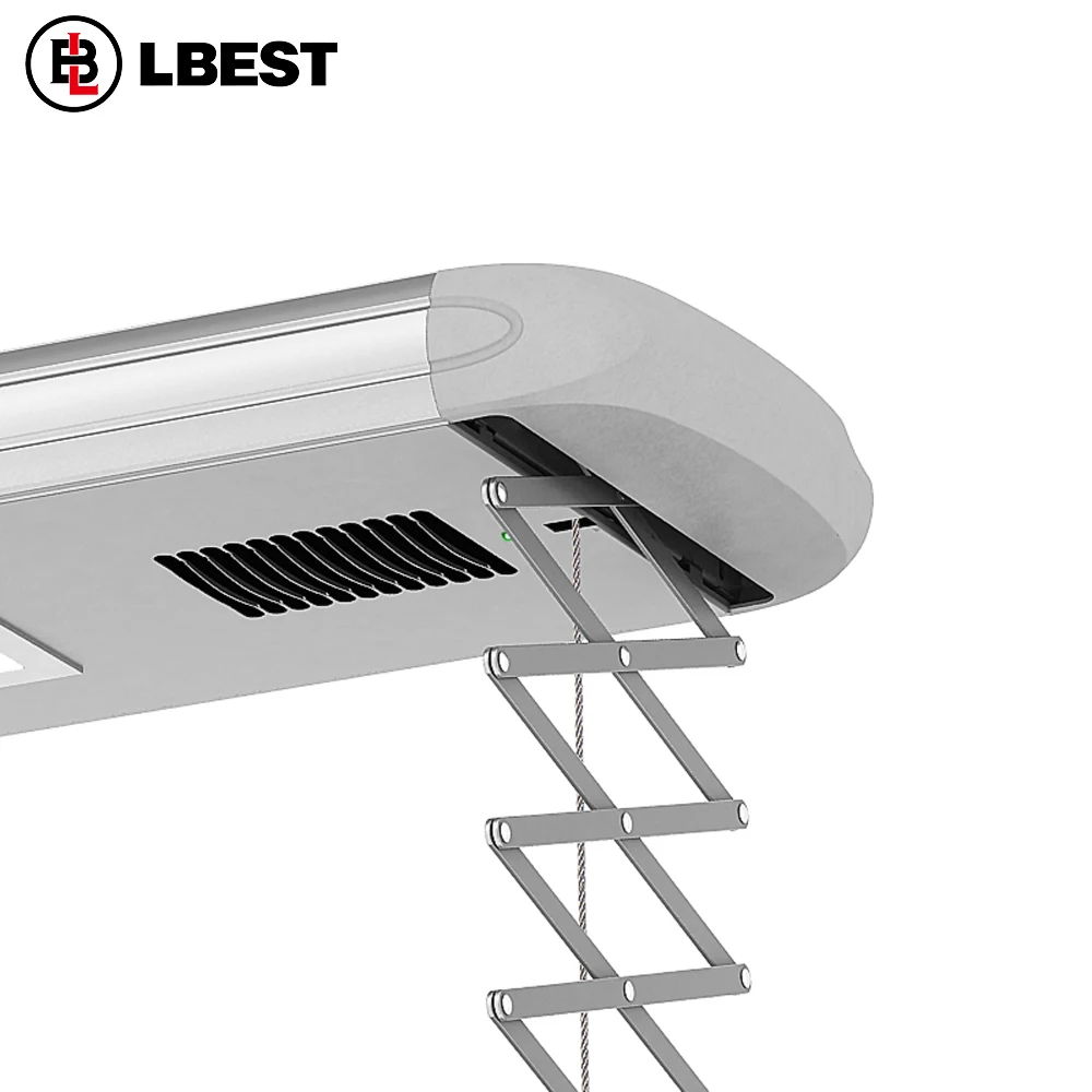 Coat hanger foldable clothes rack line pole with heater