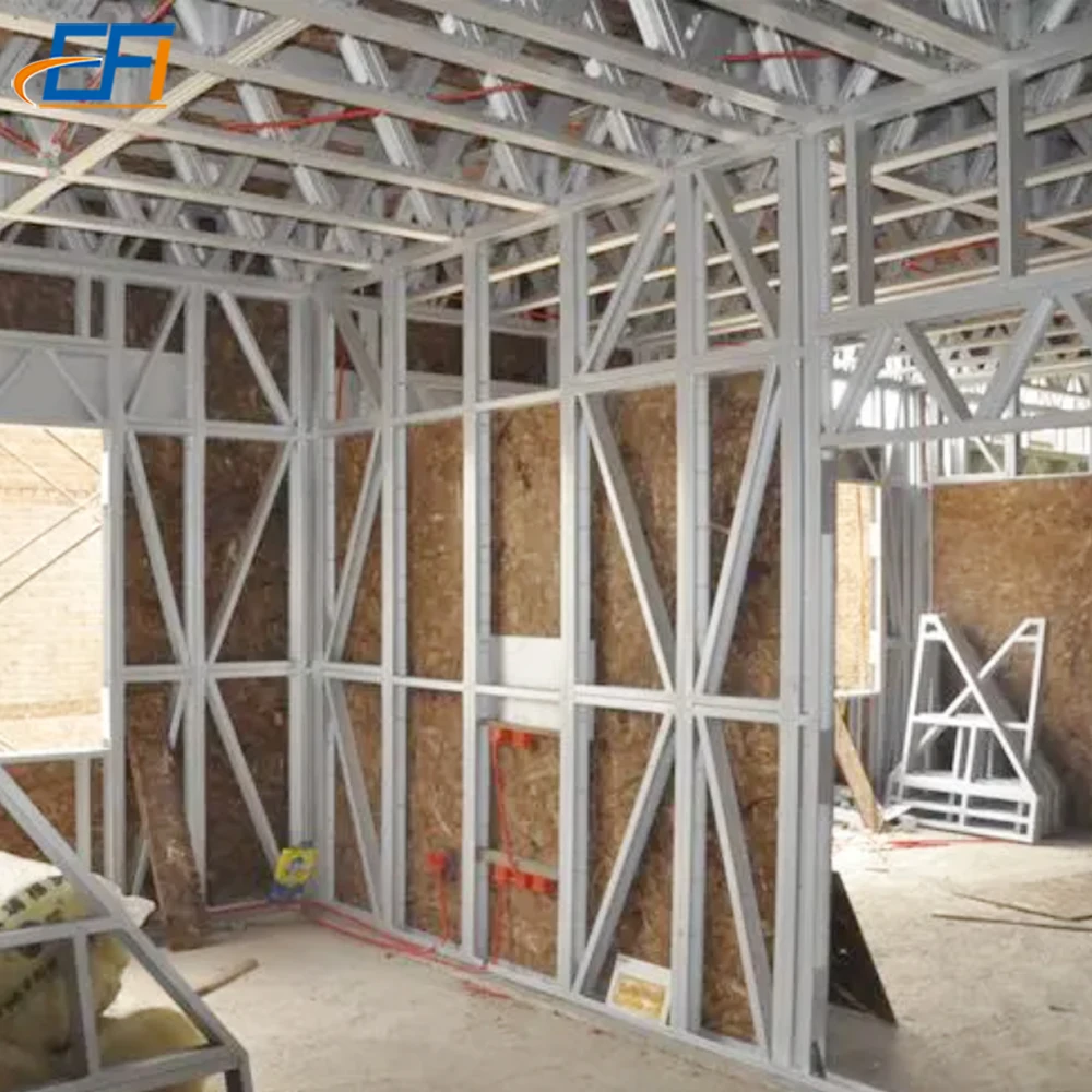 Big Space Prefab Kit Luxury Light Gauge Steel Villa House