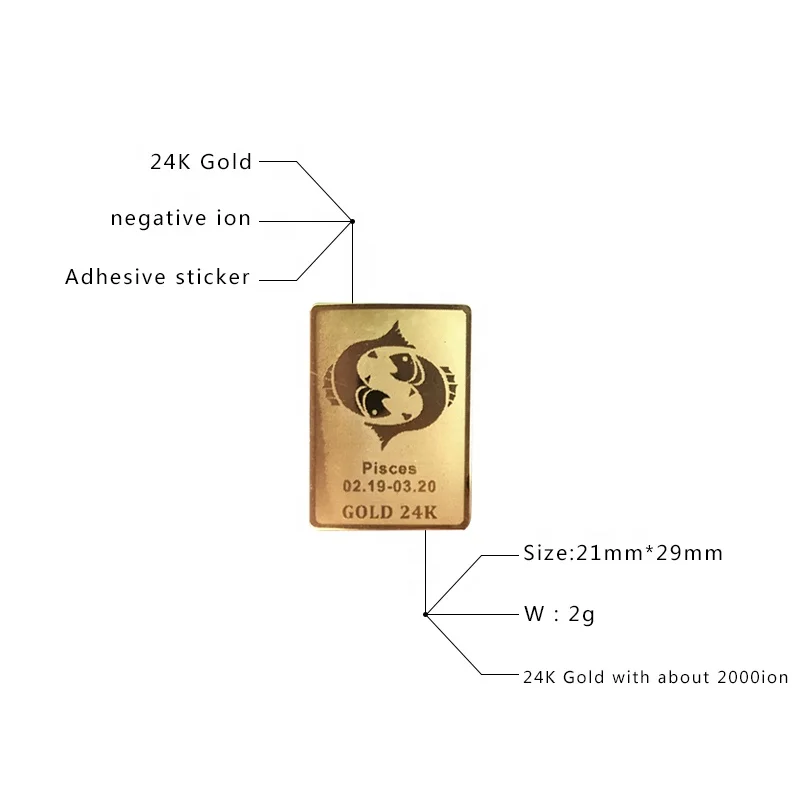 24k golden emf anti radiation 5g emf emr anti radiation sticker anti slip stickers for mobile phones