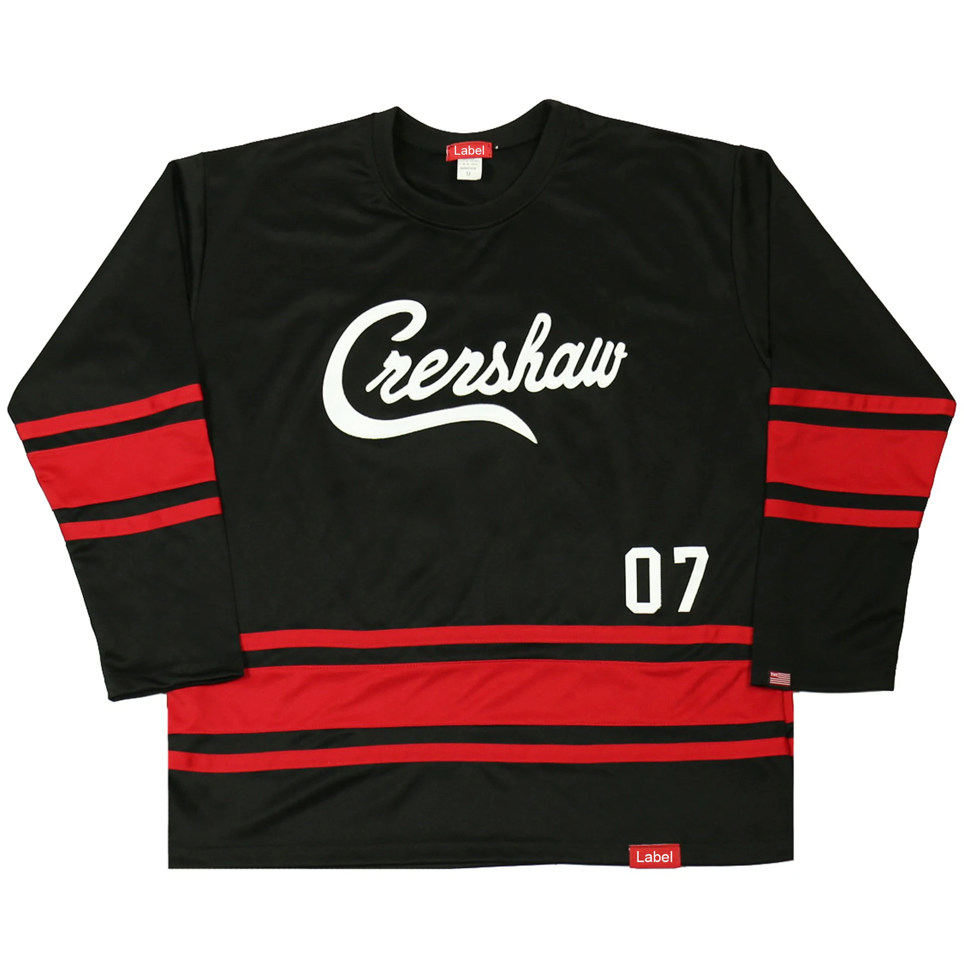 High quality vintage funny sublimation embroidered long sleeve custom man ice hockey jersey