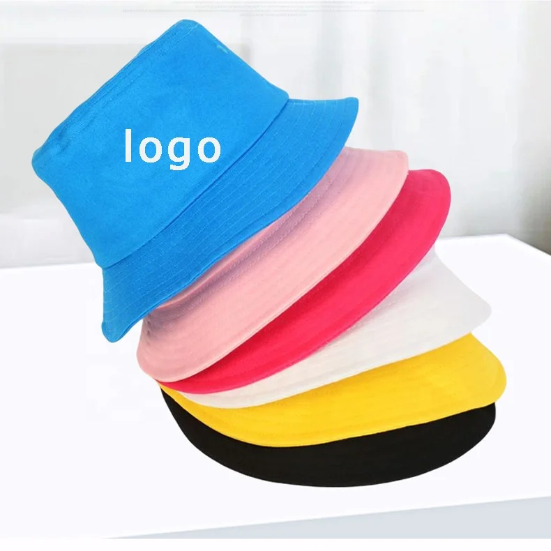 Spring And Summer Custom embroidery logo all over print fisherman hat pattern cotton reversible double sided designer bucket hat