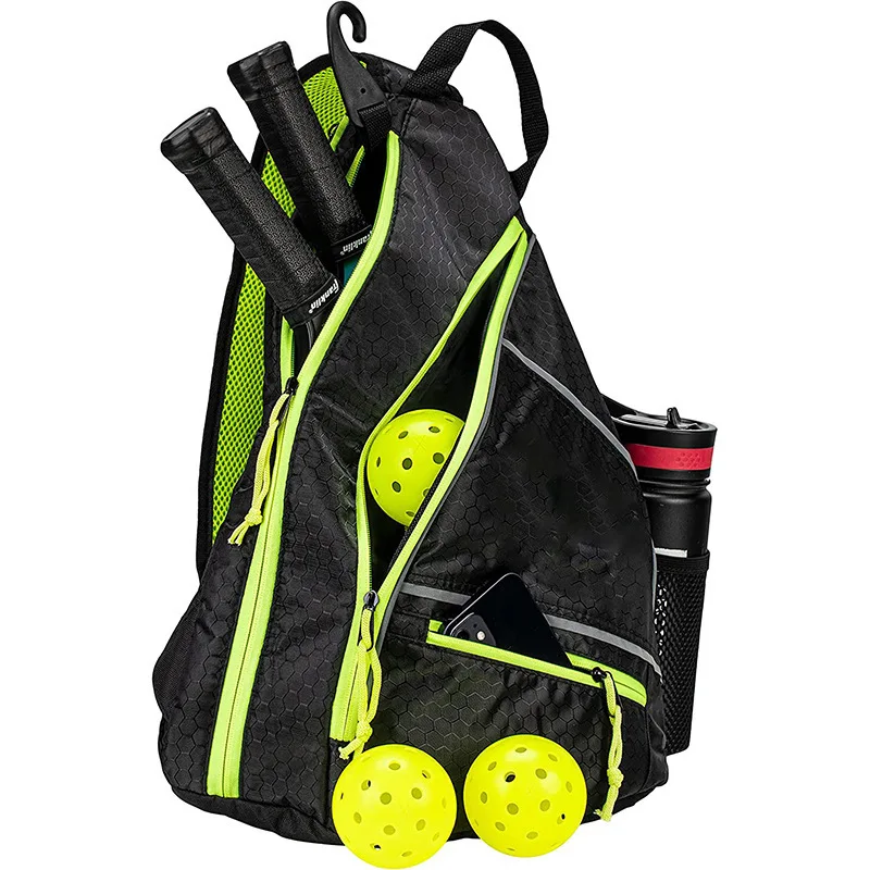 RTS Large Capacity zipper Badminton Racket Bag Tennis Racket Sling sports waterproof shoulder Pickleball paddle Bag