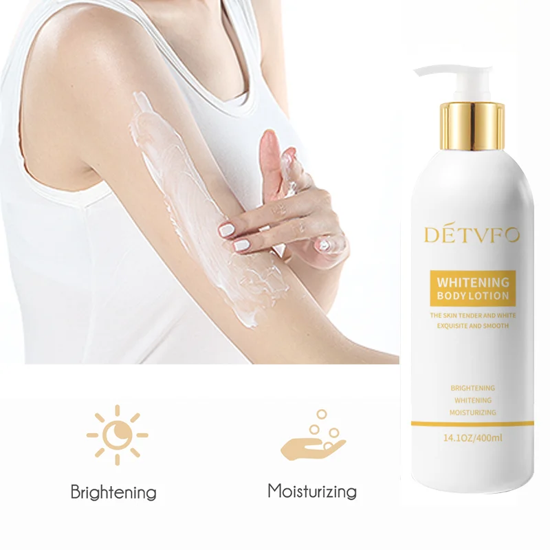 Private Label Organic White Bodi Lotion Natural Beauty Body Cream Moisturizing Milk Whitening Body Lotion For Black Skin