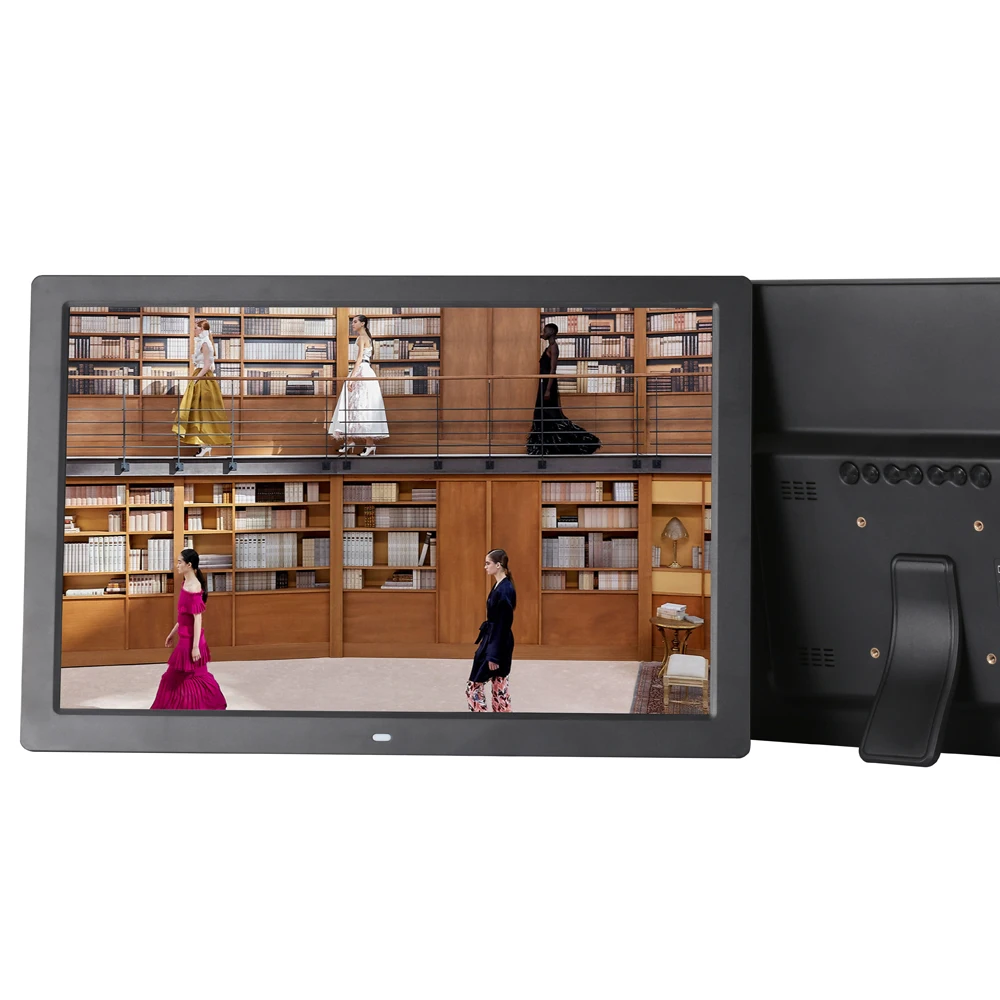 Цифровая фоторамка 17 дюймов с Wifi большой рекламный дисплей Поддержка логотипа Настройка USB/SD слот для