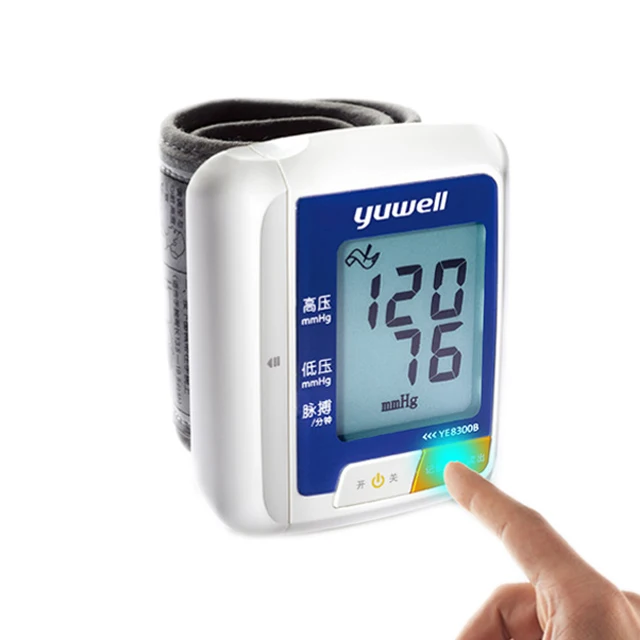 Yuwell wrist blood pressure monitor with sphygmomanometer cuff YE-8300B