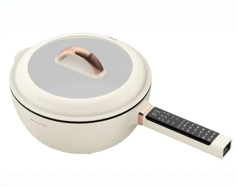 Electric Frying Pan 4L 1400W High Power  Electronic Edition SUS304 Inner Pot Food Grade Good for Health