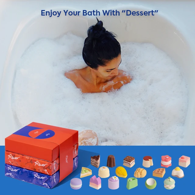 Dessert Bath Bombs Donut Natural Diy Organic Hotel Cherry Blossom Dead Sea Bath Salt  Bombs For Kids