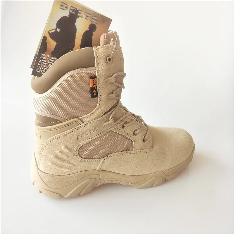 Factory Wholesale sand safari Boots Tactical Boots High Cut with Zipper